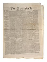 [CIVIL WAR]. A group of 13 Southern newspapers, including The Free South and The New South .