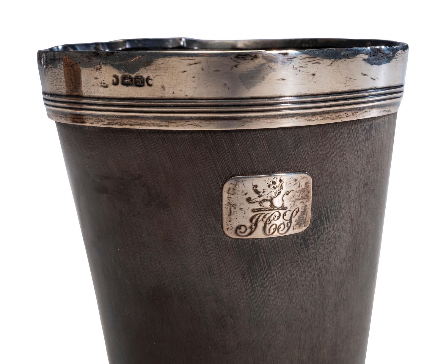 Five Silver Mounted Coconut Wares