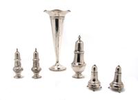 A Collection of American and English Sterling Silver, Height of tallest 11 inches.