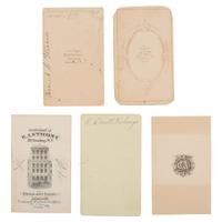[Early Photography]. A group of 128 Items, including photographs of abolitionists, clergy, and academics.