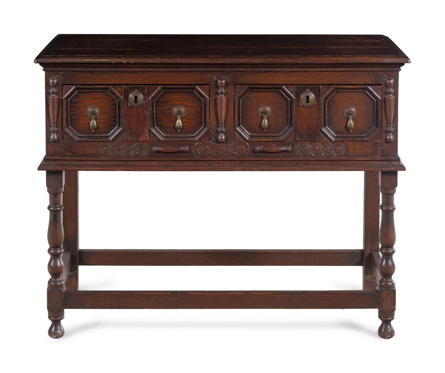 A Charles II Style Oak Server