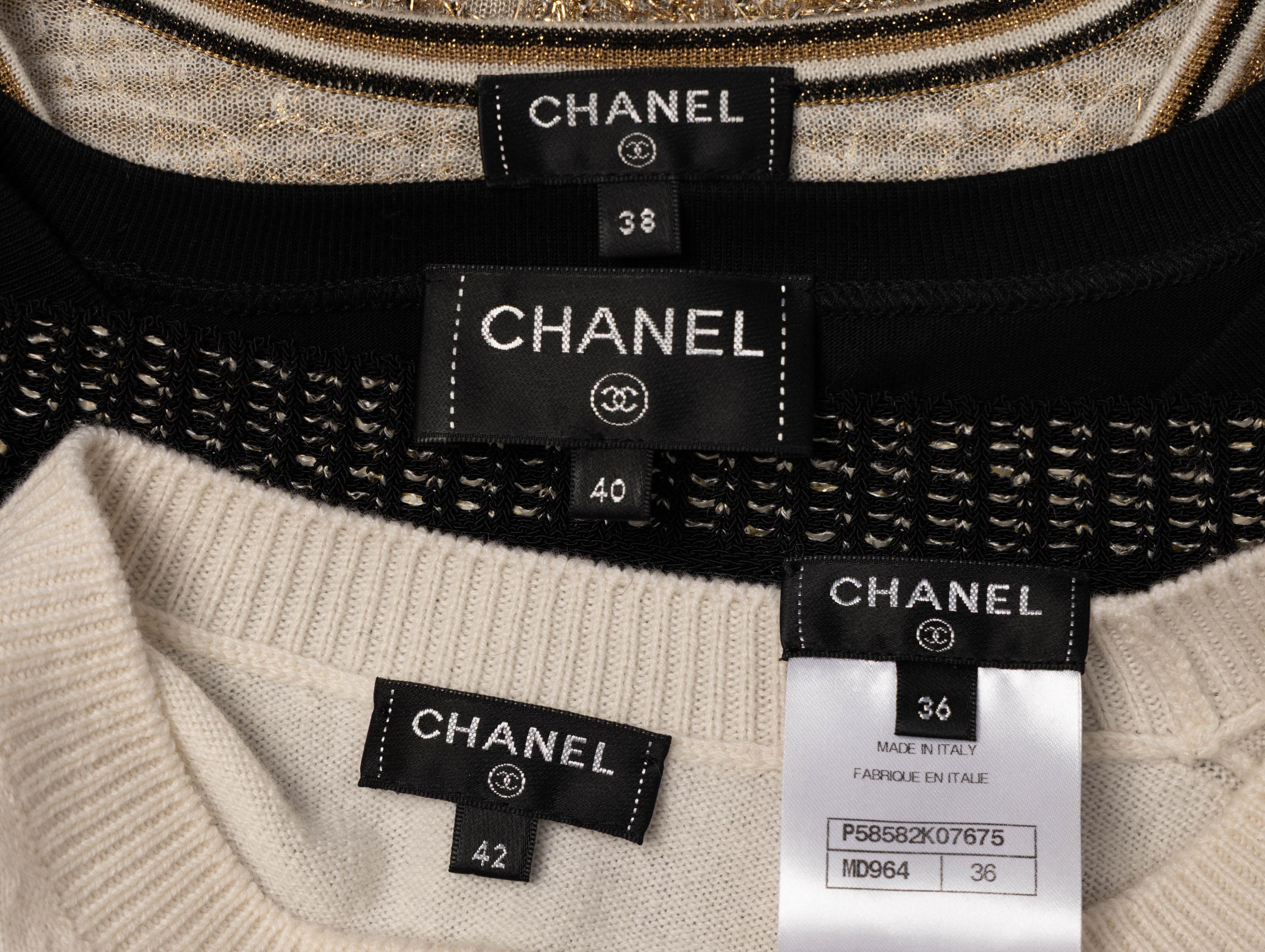 Chanel, Four Knit Tops