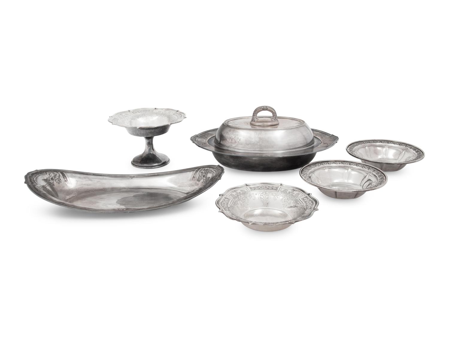 A Group of American Silver Table Articles