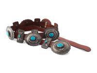 Sterling Silver and Turquoise Concha Belt