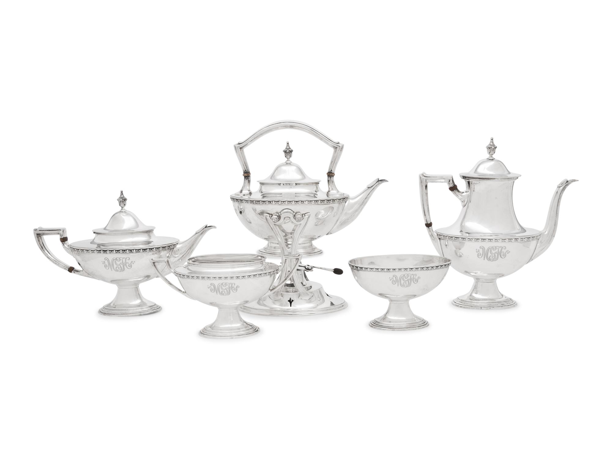 An American Silver Five-Piece Tea and Coffee Service