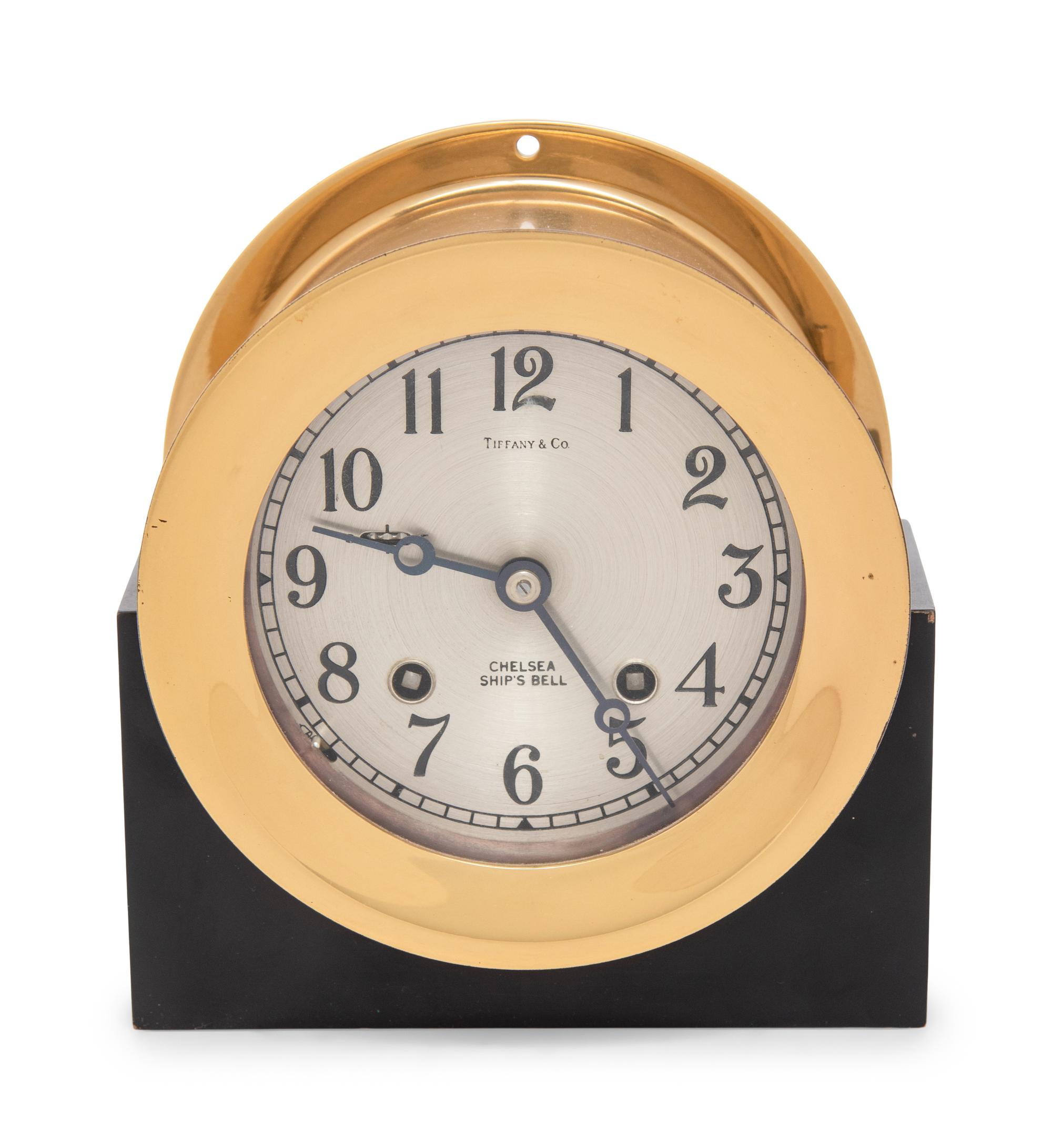 A Chelsea Brass Ship's Bell Clock