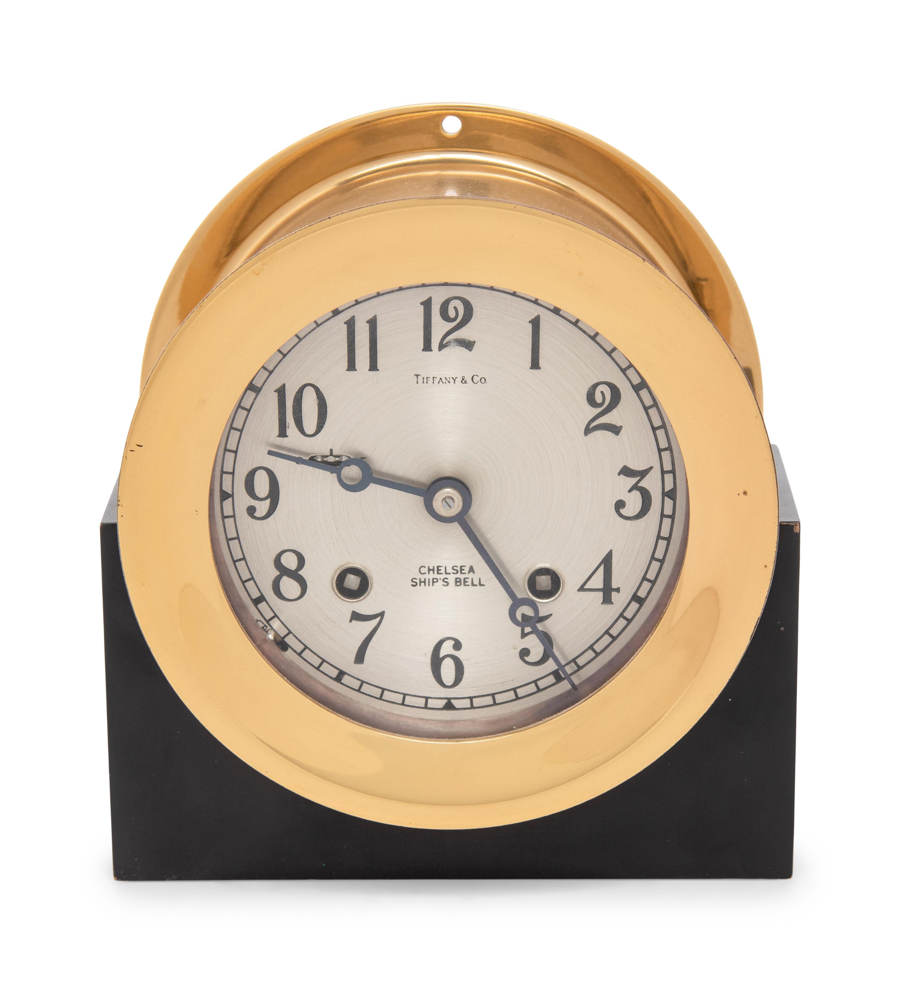 A Chelsea Brass Ship's Bell Clock