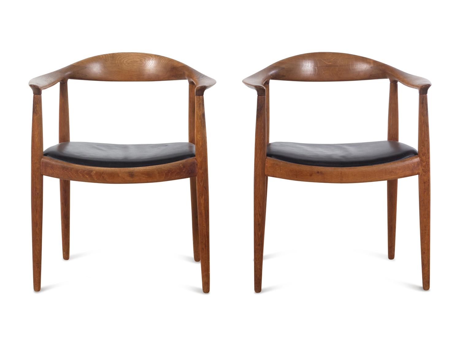 Pair of The Chairs, c. 1959 Johannes Hansen, Denmark