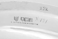 A Group of Four English Silver Serving Trays