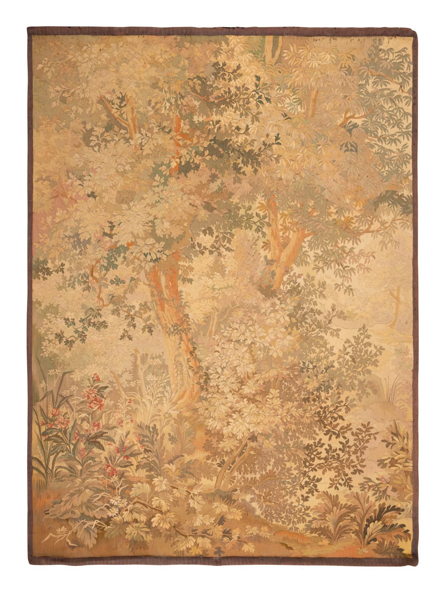 A Continental Wool Verdure Tapestry