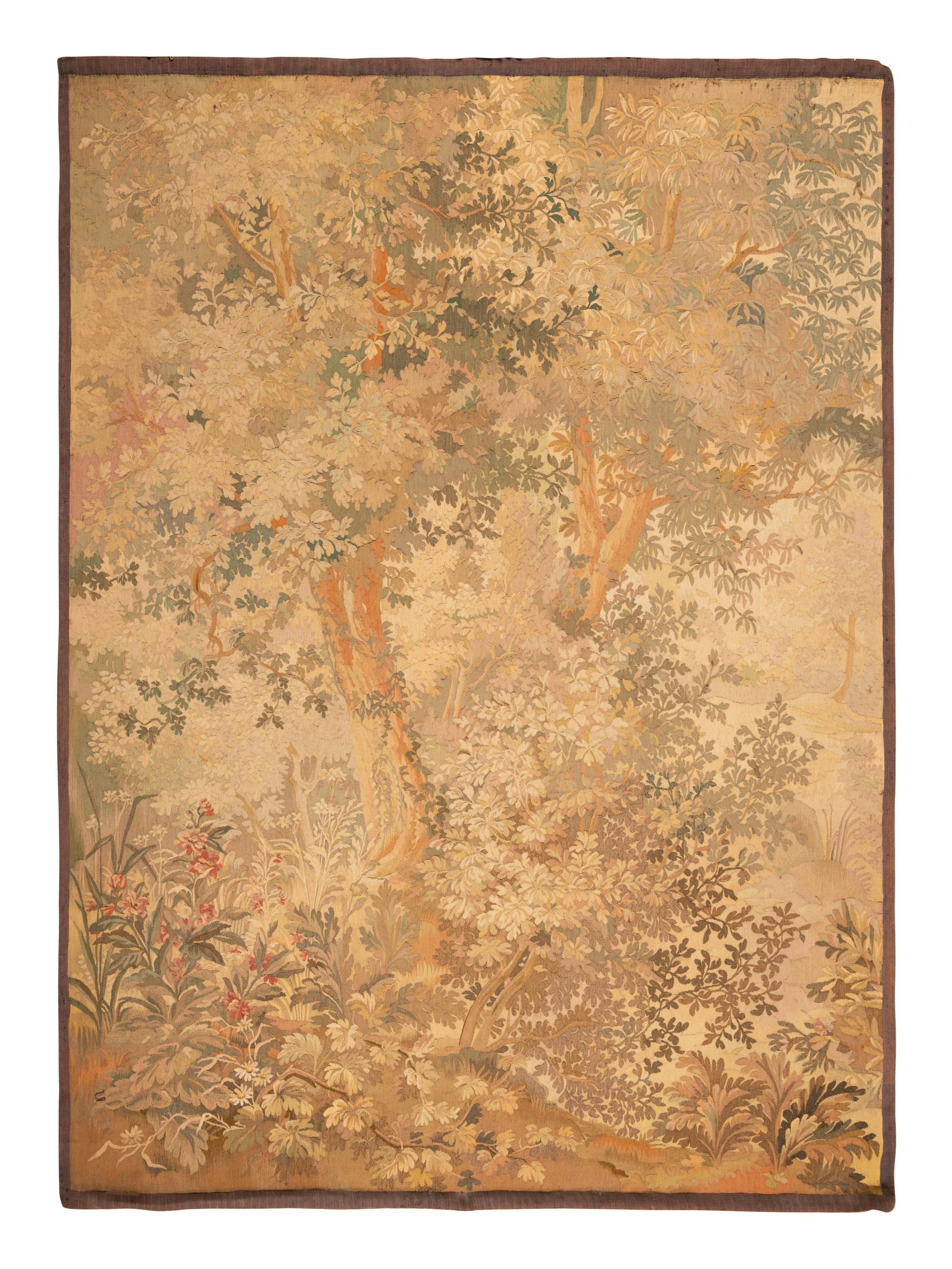 A Continental Wool Verdure Tapestry