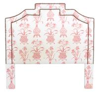 An Upholstered Double Size Headboard Height 61 x width 62 1/2 inches. — 20TH CENTURY