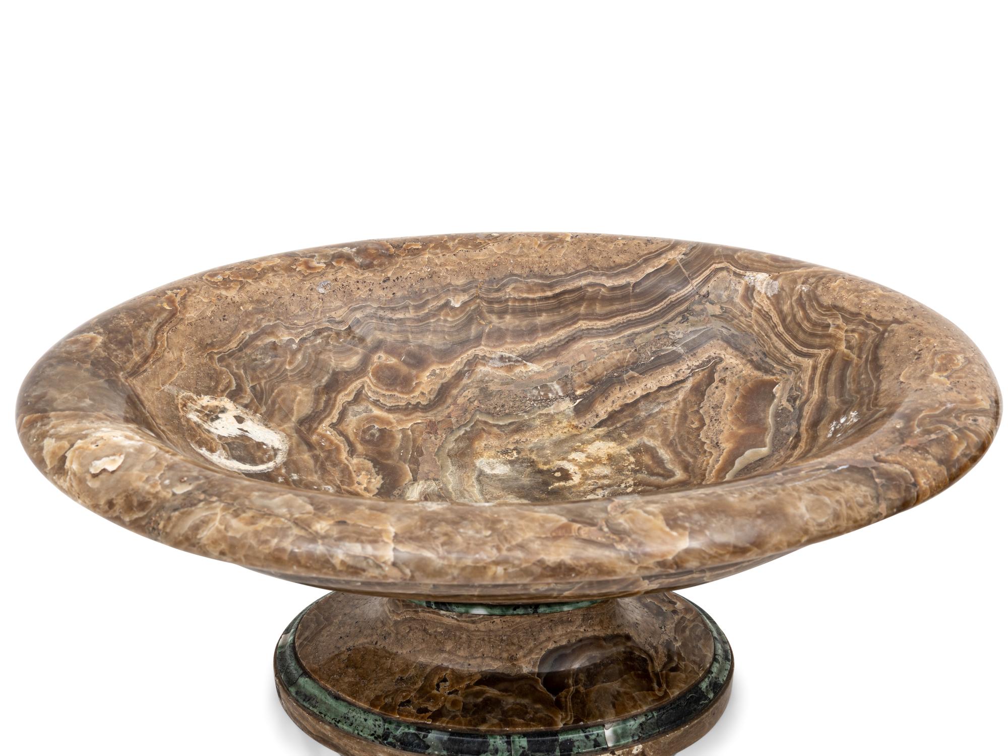 A Pair of Italian Alabaster Tazze