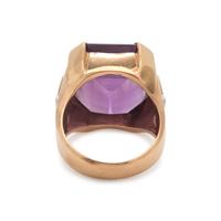AMETHYST AND DIAMOND RING