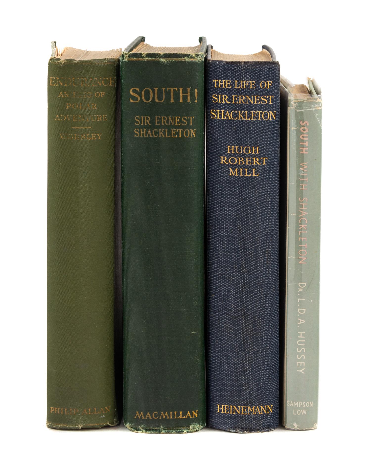 [SHACKLETON, Ernest, Sir]. 4 works by or about Shackleton, comprising: