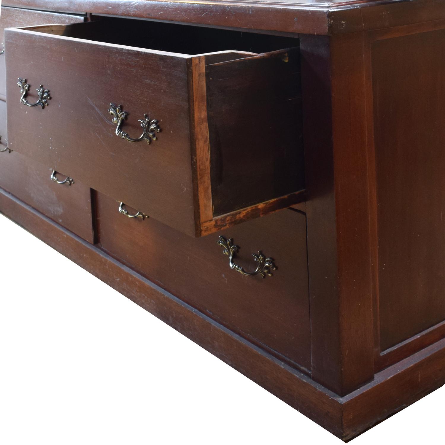 A Four Drawer Cabinet from Marshall Field's 71" W x 35.25" D x 30" H — United States, Early 20th Century