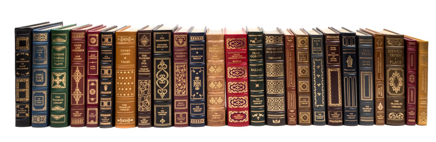 (FRANKLIN LIBRARY) 100 vols. from the Greatest Books of All Time series.