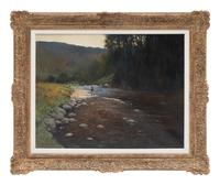 Fisherman on a River - The River Tavy Below Horndon