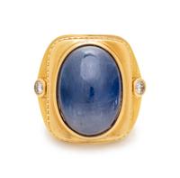 SAPPHIRE AND DIAMOND RING