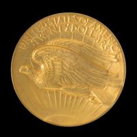 A United States 1907 Saint-Gaudens: High Relief-Flat Edge $20 Gold Coin