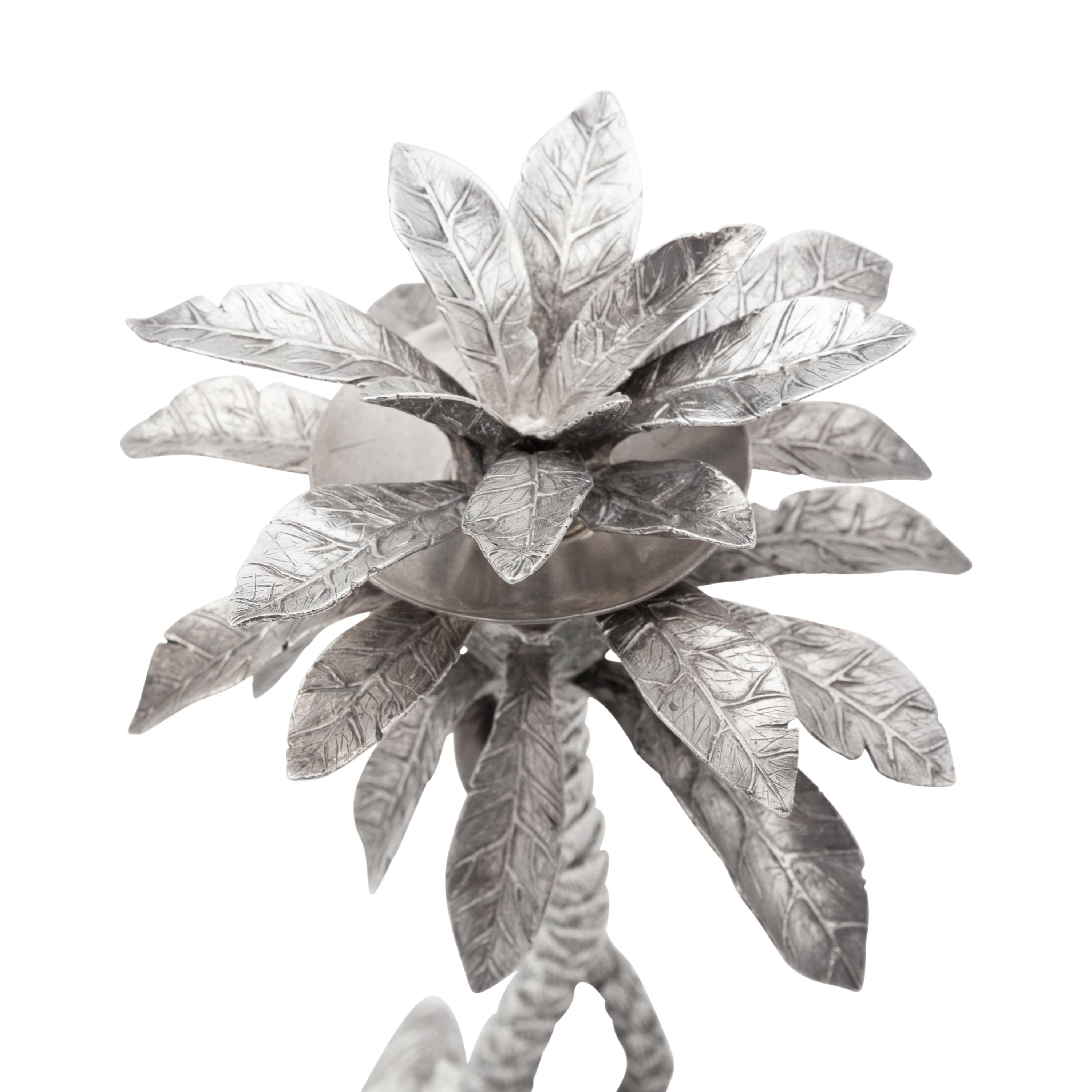 Patrick Mavros (London and Harare, Zimbabwe, Est. 1978) — Three Equatorial Palm Tree Candle Holders, 1996
