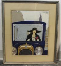 André Édouard Marty, (French, 1882-1974), Woman Motorist, 1924