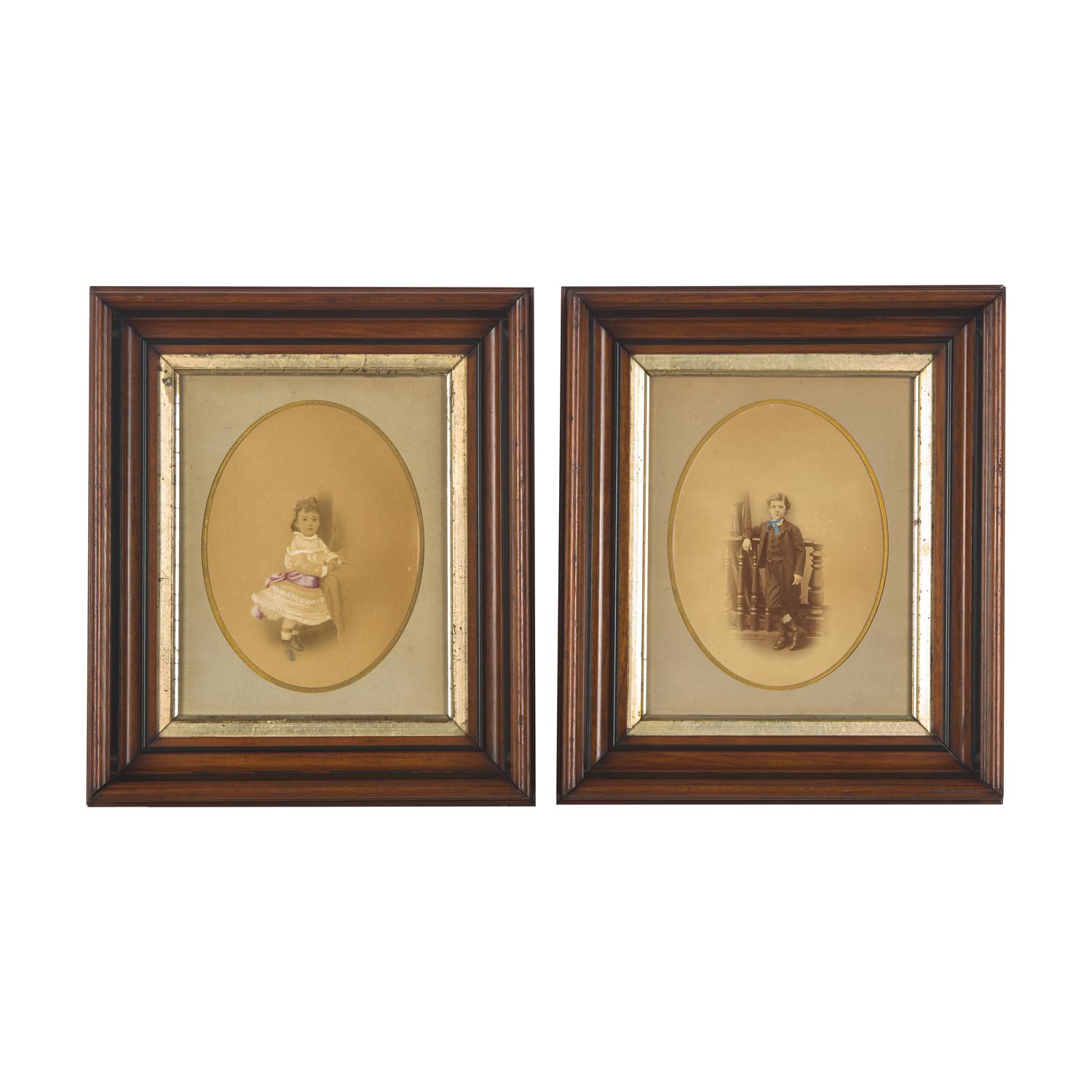 Henry Pollock (Born 1810, active 1849-1889) — Portraits of Two Children (a pair)