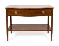 A Hepplewhite Style Mahogany Console Table — 20TH CENTURY