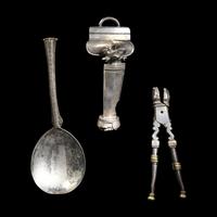 Three Continental Silver and Silvered Metal Articles