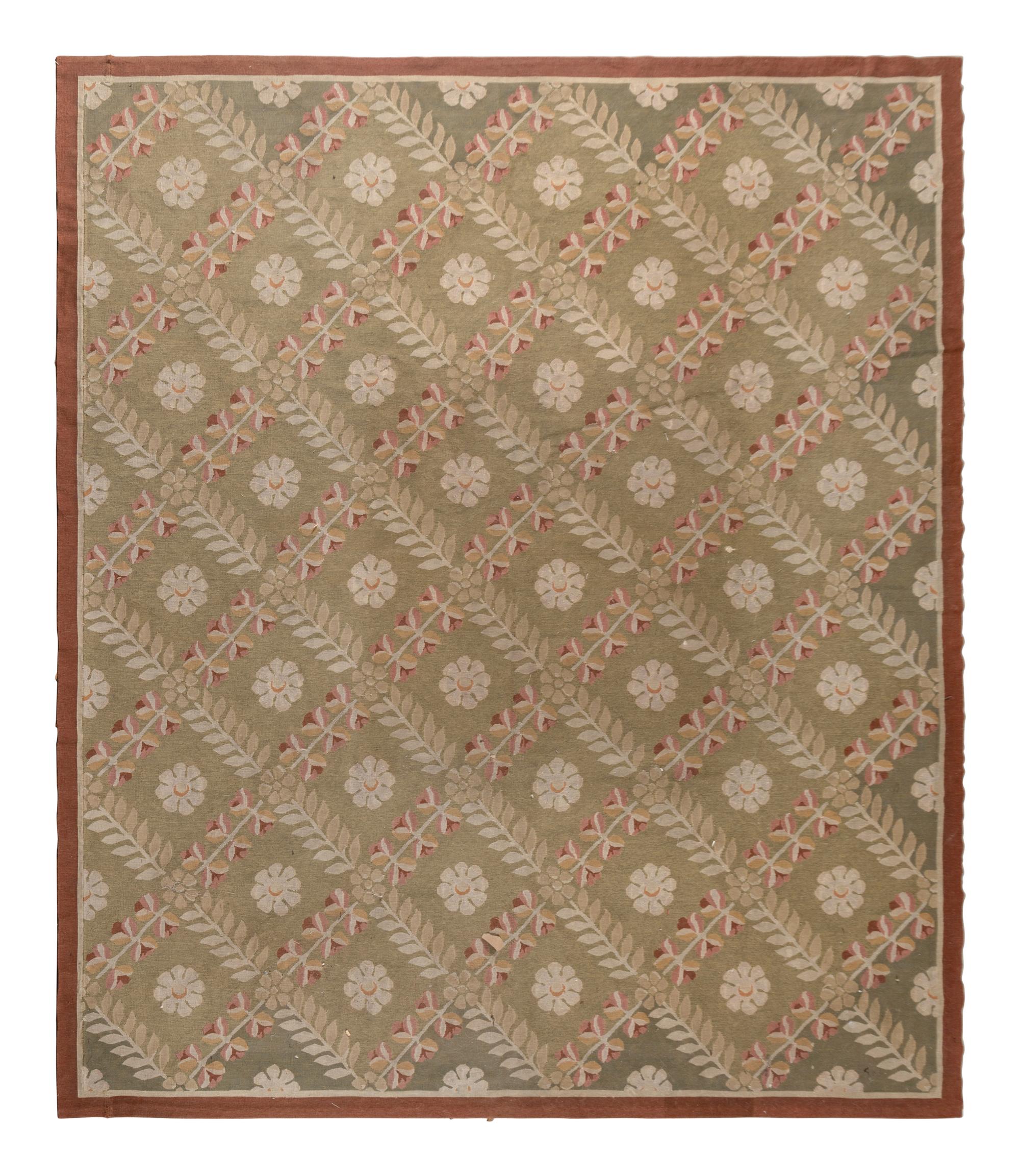 An Aubusson Style Wool Rug