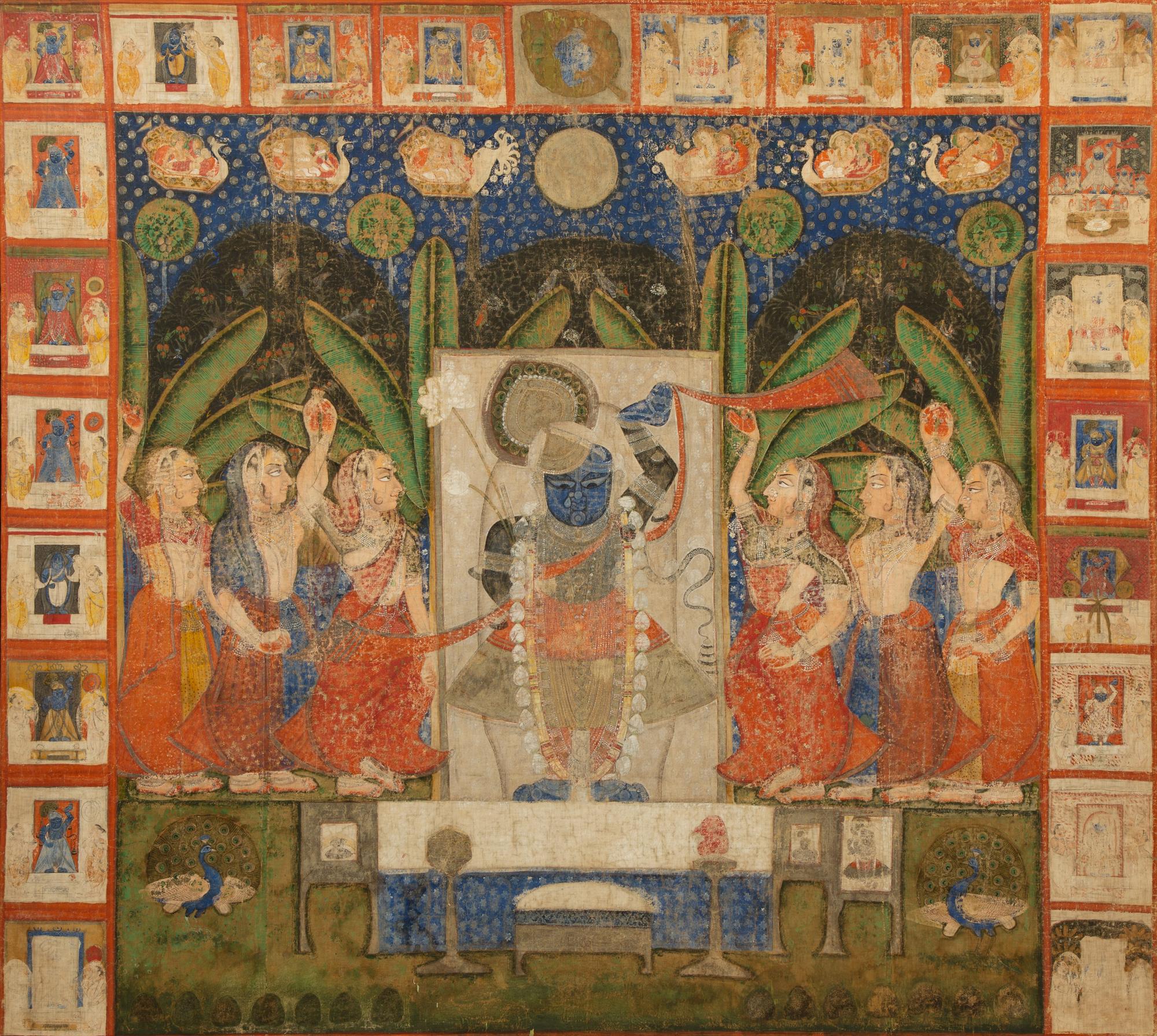 An Indian Painting on Linen — 20TH CENTURY