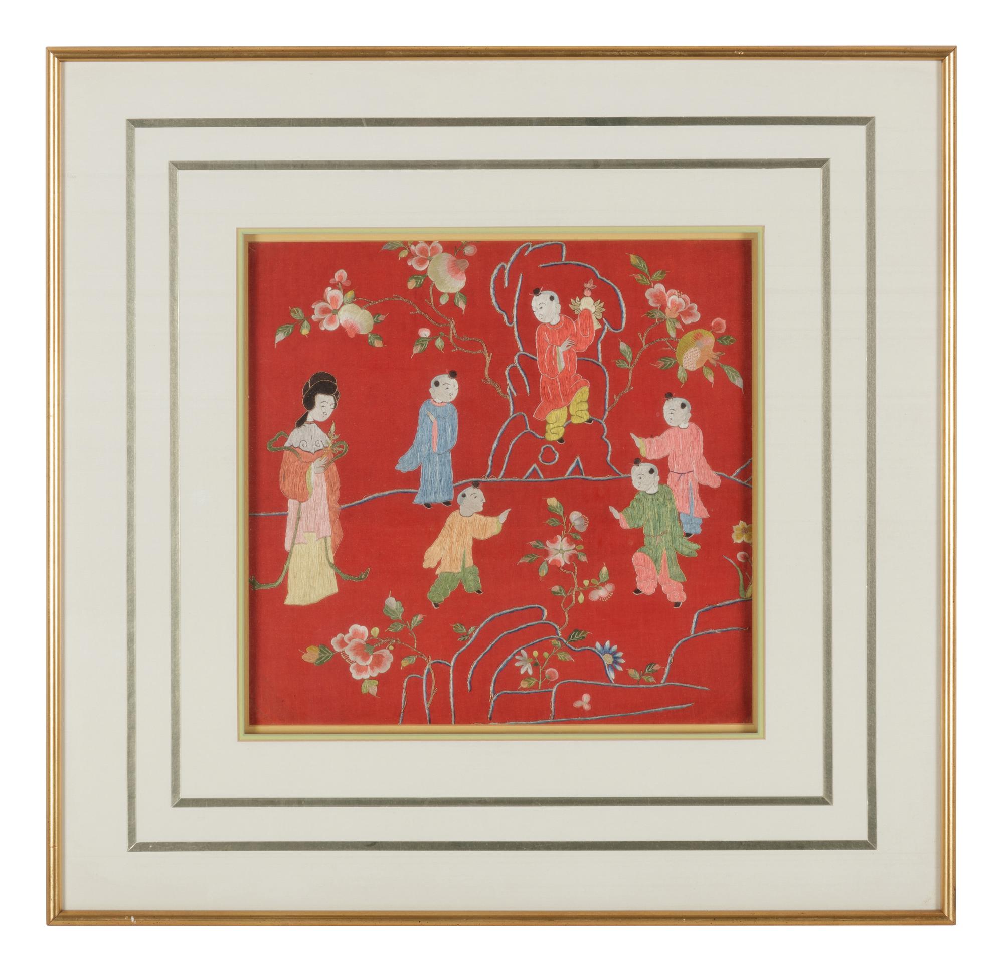 10 Chinese Embroidered and Woven Silk Articles