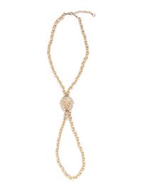 Chanel Lion's Head Faux-Pearl Necklace