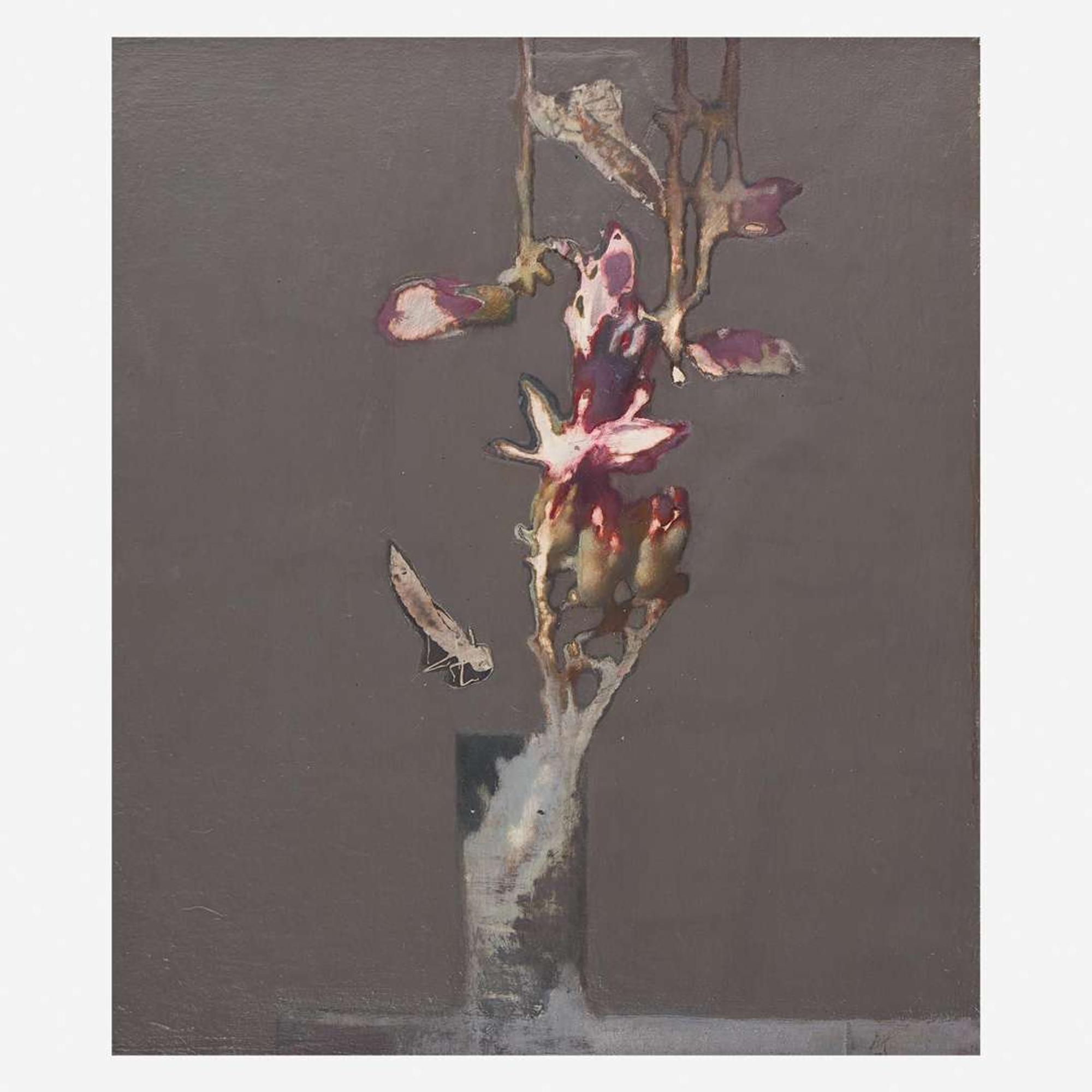 Bruce Kurland (American, 1938-2013) Magnolias and Damsel Fly Nymphs