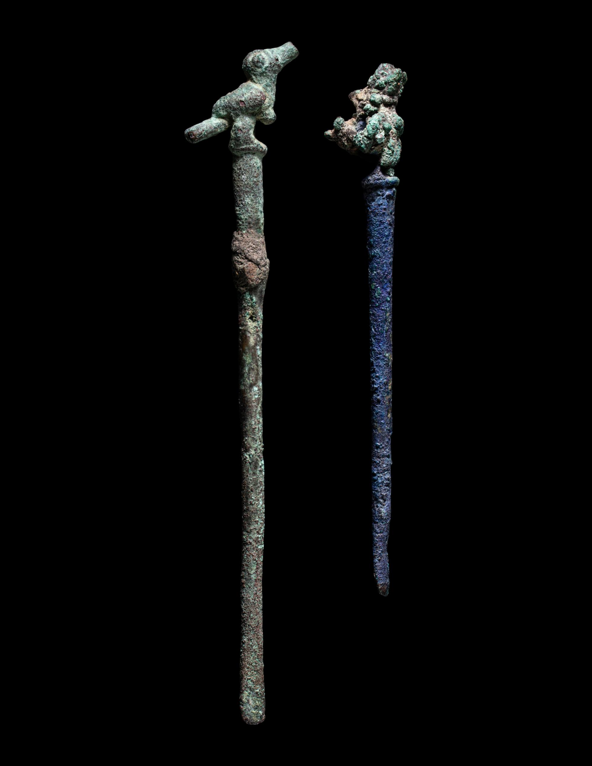 Two Moche-Chimu Coca Spoons