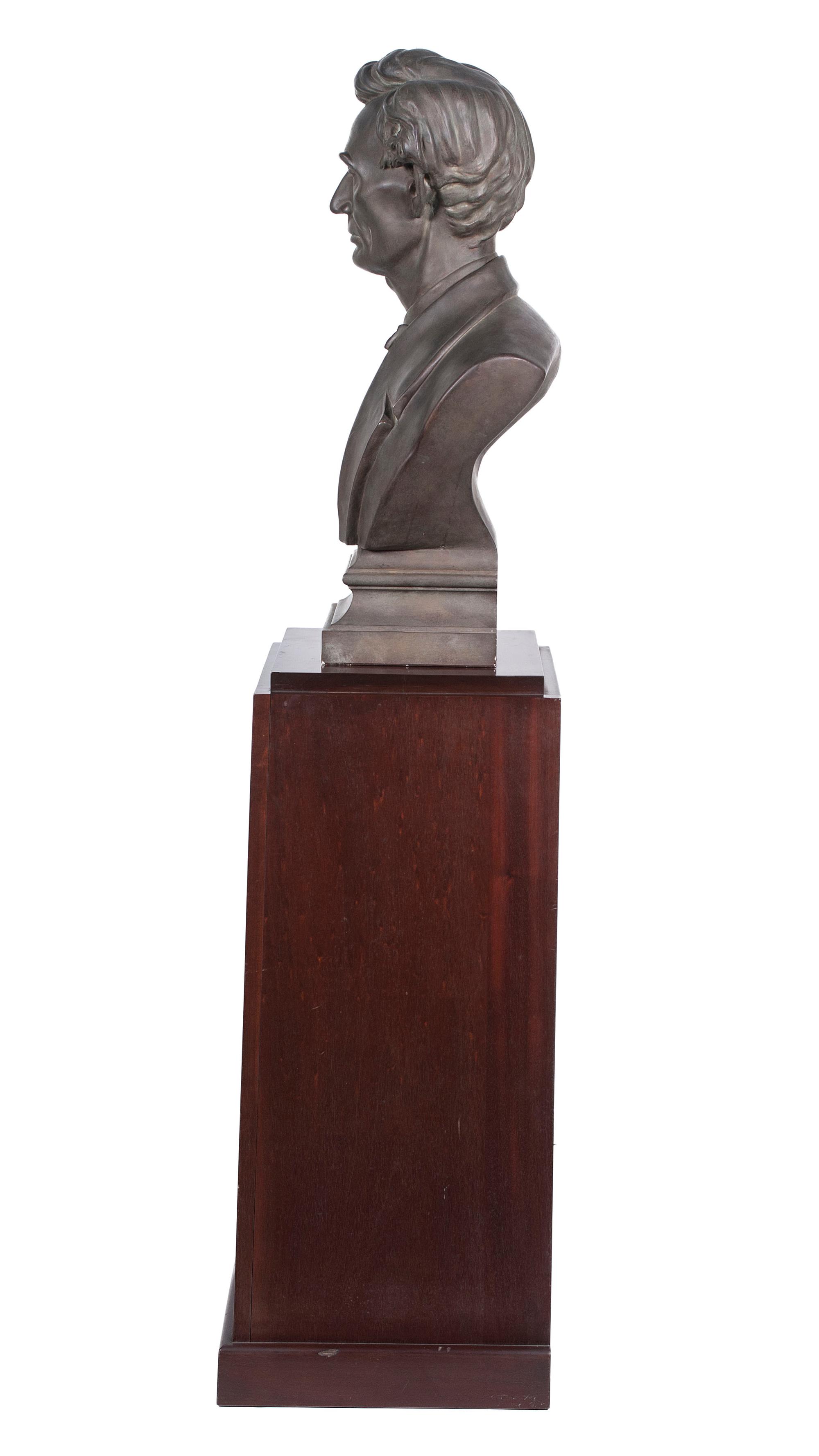 [LINCOLNIANA]. Plaster bust of Abraham Lincoln. N.p.: n.p., n.d.