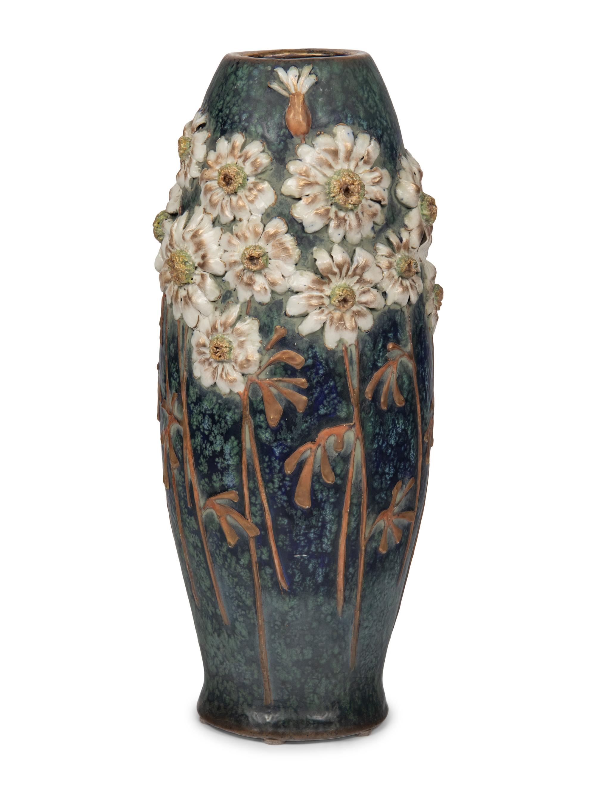 A Large Austrian Amphora Earthenware Vase