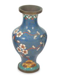 A Group of Three Chinese Cloisonne Vases — 20TH CENTURY