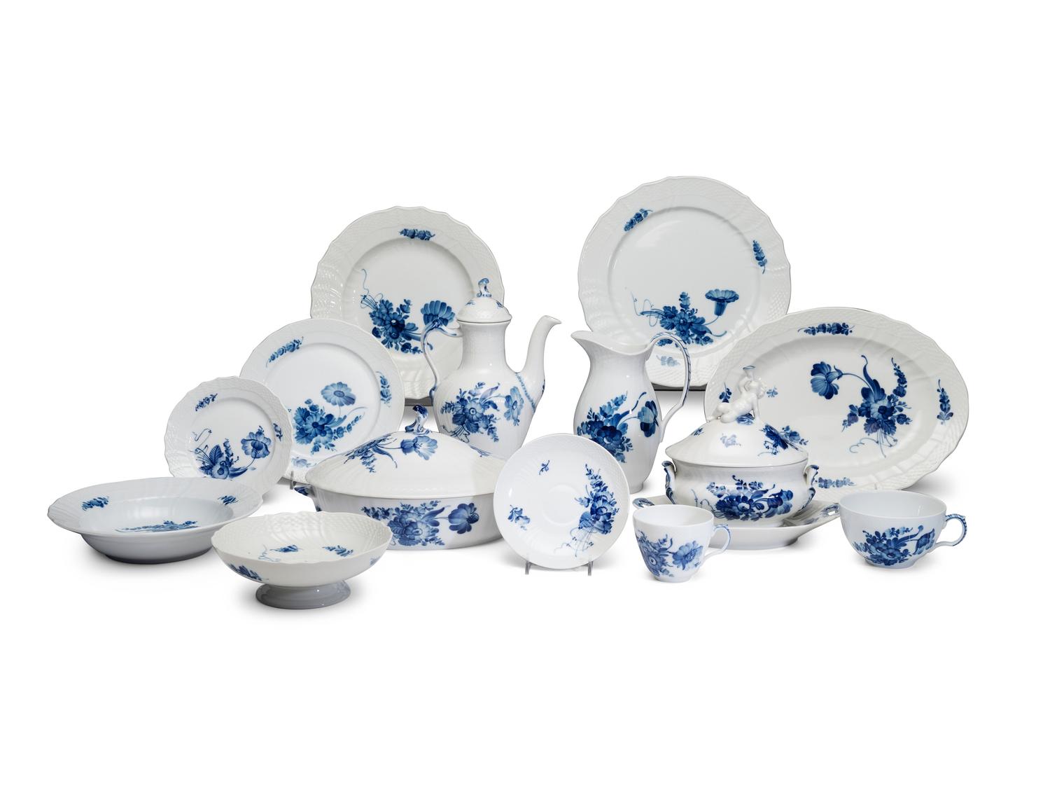A Royal Copenhagen Porcelain Dinner Service