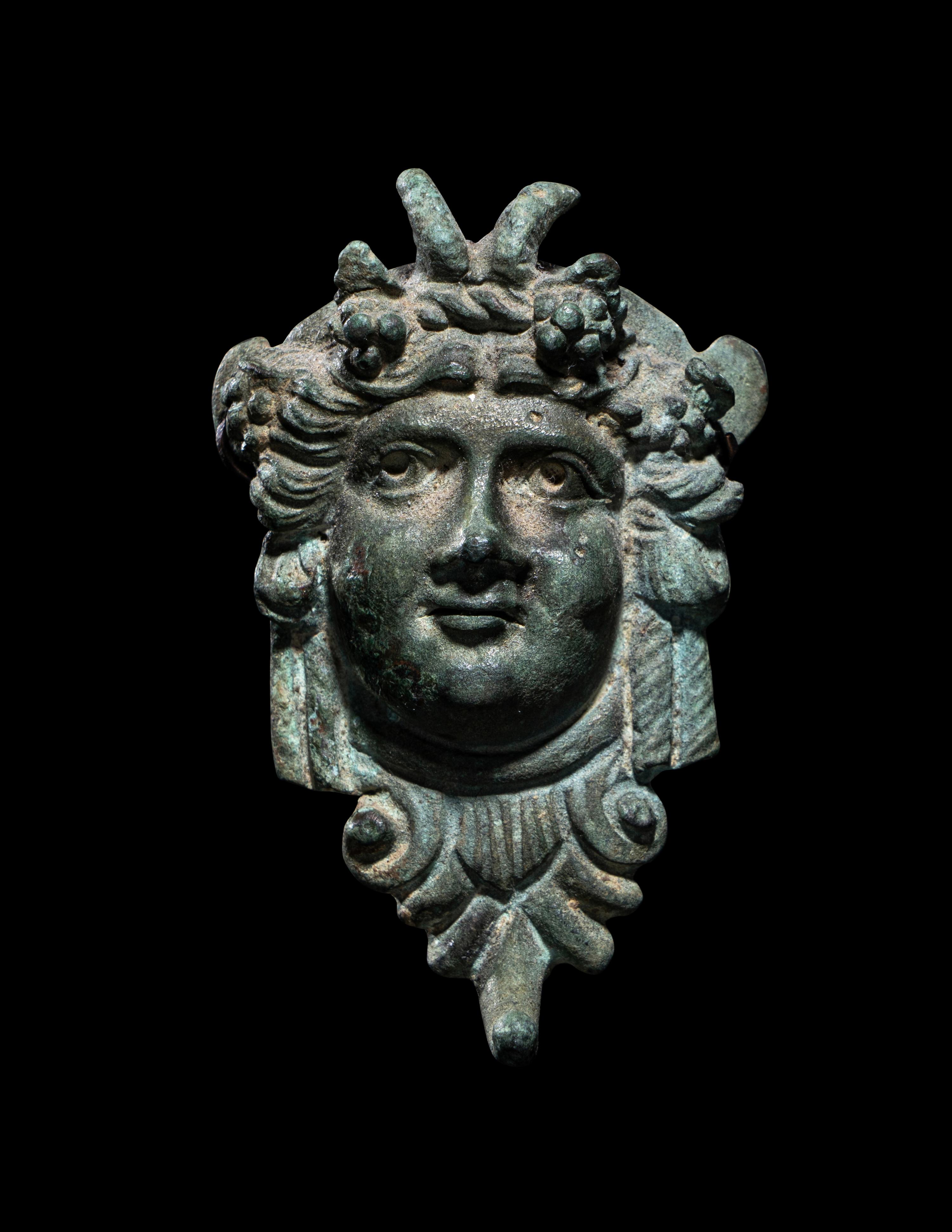 A Hellenistic Bronze Applique in the Form of a Satyr's Head