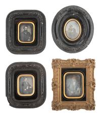[EARLY PHOTOGRAPHY]. 10 daguerreotype portraits of men and women housed in assorted frames.