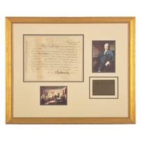 [Declaration of Independence] Morris, Robert. Partially-Printed Document, signed