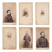 [CIVIL WAR - GETTYSBURG]. BRADY, Mathew (1822-1896), photographer. A group of 11 CDVs of Union generals who served with distinction at Gettysburg, incl. Alexander WEBB, MOH.