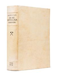AGRICOLA, Georgius (1494-1555). De Re Metallica Translated from the First Latin Edition of 1556 with Biographical Introduction, Annotations and Appendices upon the Development of Mining Methods, Metallurgical Processes, Geology, Minerology & Mining Law from the Earliest Times to the 16th Century. Herbert Clark HOOVER and Lou Henry HOOVER, translators. London: The Mining Magazine, 1912.