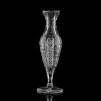 A Tuthill Brilliant and Intaglio-Cut Baluster Vase with a Star-Cut Foot