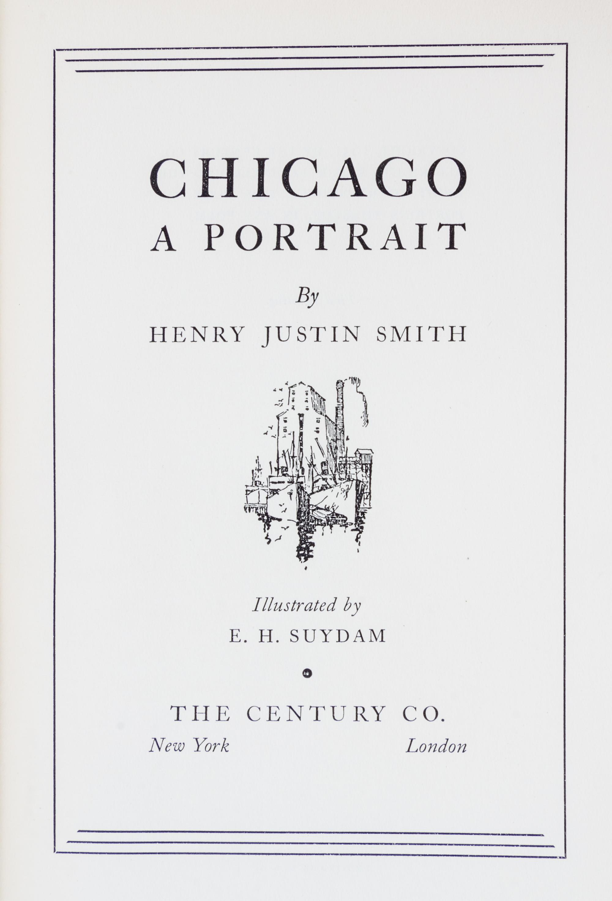 (CHICAGO, HISTORY) A group of 4 limited edition historical works on Chicago