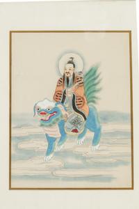 Three Chinese Ink and Color on Paper Paintings