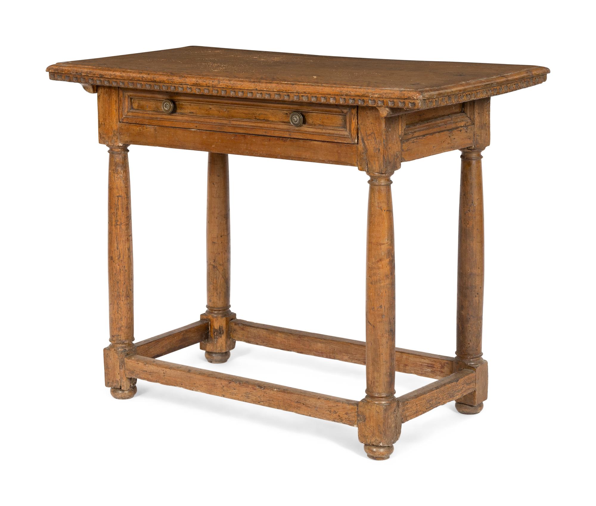 A Continental Walnut Table