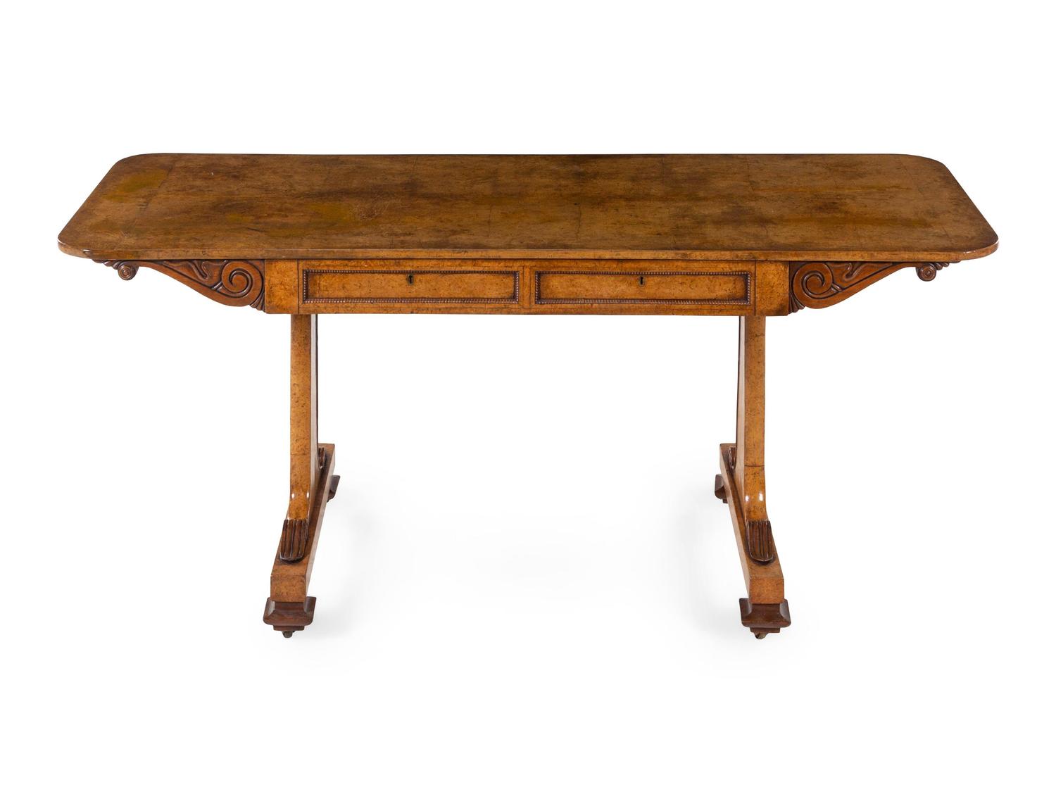 A William IV Burlwood Sofa Table