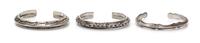 A Collection of Silver Cuff Bracelets, 76.90 dwts.